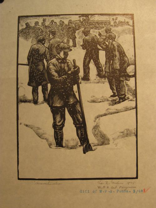 Snowshovelers by Charles Reed Gardner