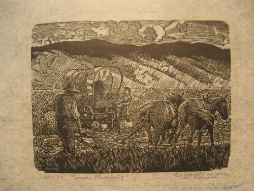 Pioneer Ploughing by Edward L. Palmer