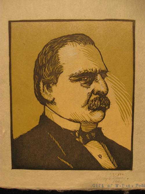 Untitled [Portrait of Grover Cleveland] by Sidney C. Lomas