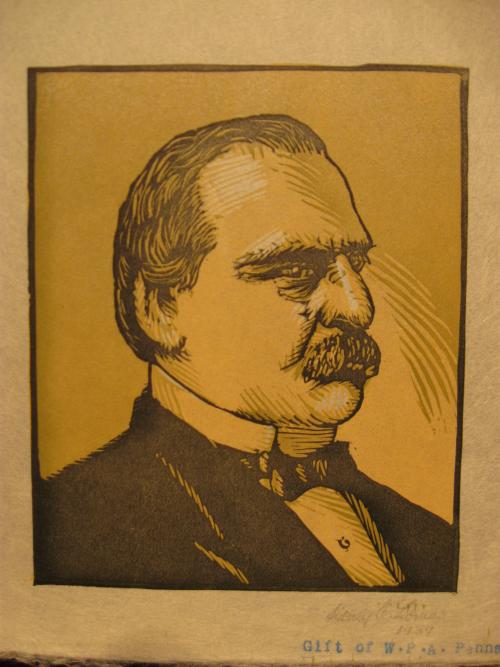 Untitled [Portrait of Grover Cleveland] by Sidney C. Lomas