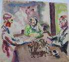 Untitled [Three People around a Table]