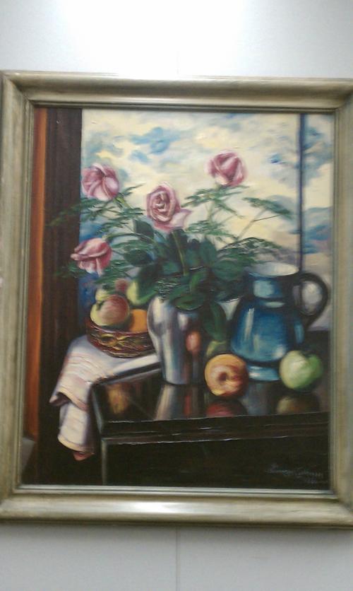 Roses and Fruit by I. Donskoy Kallman