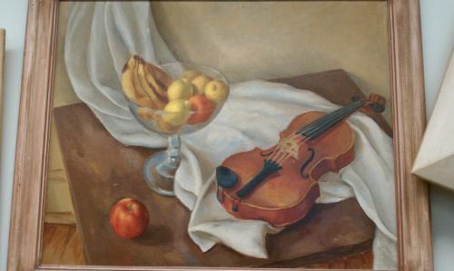 Still Life with Violin by Stevens Maxey