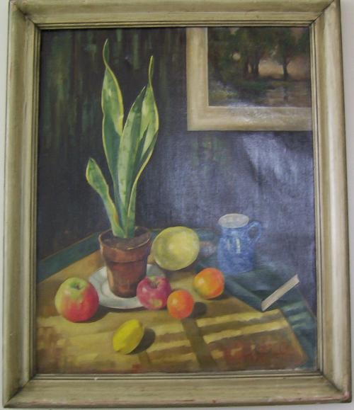 Sansaveria Plant & Fruit by Margaret Belle Carpenter