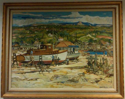 Ship Yard by Charles Reiffel