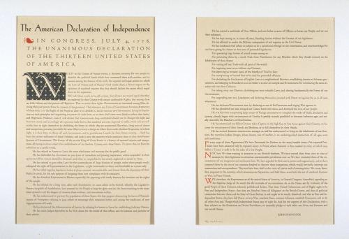 Declaration of Independence by Ward Ritchie