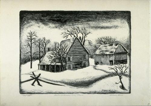 Winter Landscape, Long Island by William Hicks