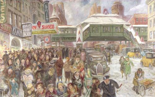 Fourteenth Street at Sixth Avenue by John Sloan