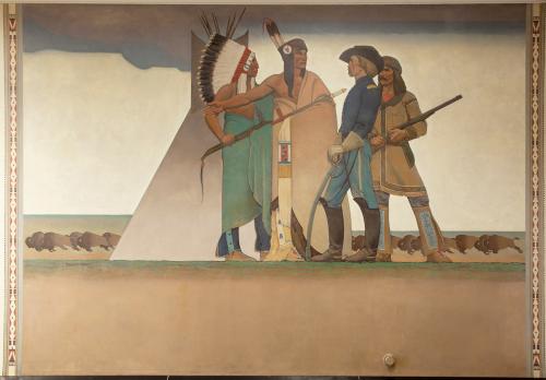 Themes of the Bureau of Indian Affairs by Maynard Dixon