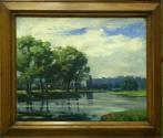 Bronx River & County Center, White Plains by William Henry Worrall