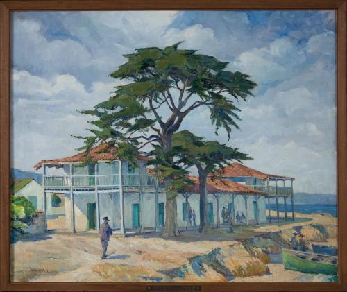 Old Custom House, Monterey, California by Myron Angelo Oliver