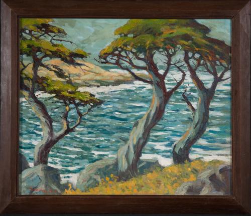 Trees on Coast by Mary DeNeale Morgan