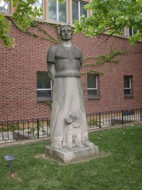 Untitled [Man and Dog] by Seth Velsey