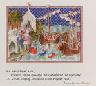 Examples of Illumination and Heraldry; Illumination from the MS. Harleian 1319: Scenes from Richard the II's Campaign in Ireland--2. Ships Bringing Provisions to the English Host