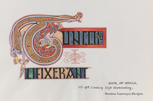 Examples of Illumination and Heraldry; Illumination from the Book of Kells by Theodora Harrison