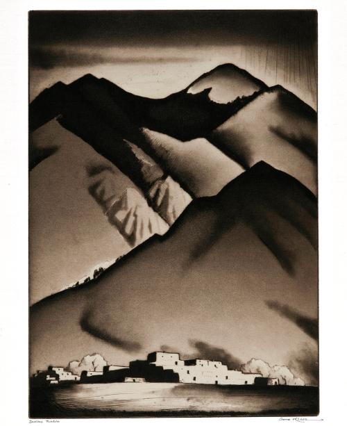 Indian Pueblo by Gene Kloss