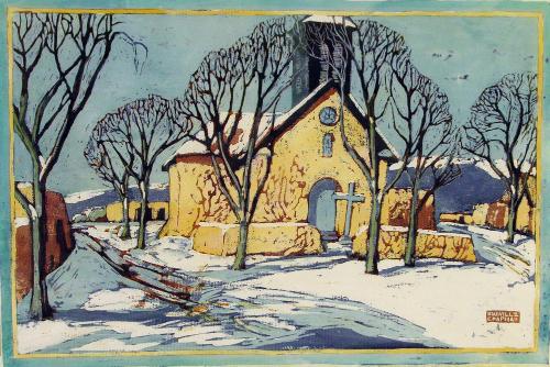 Church in Northern New Mexico by Manville Chapman