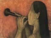 Woman with Horn