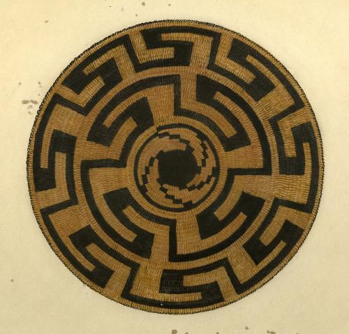 Untitled (basketry tray, Akimel O'odham) by Unknown