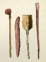 Untitled (Native American tools, wooden implements)