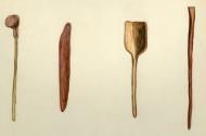 Untitled (Native American tools, wooden implements)