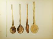 Untitled (Native American wooden spoons)