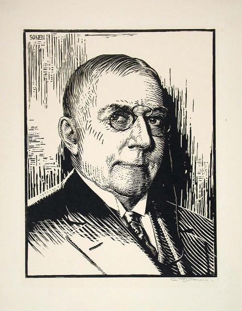 James Whitcomb Riley by C. Max Sonen (Sonenschmidt)