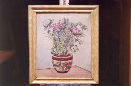 Asters in Chinese Pot by John (Herbert) Alger