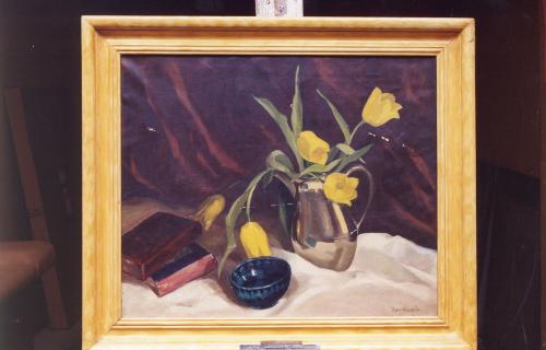 Tulips and Pewter by Margaret Belle Carpenter