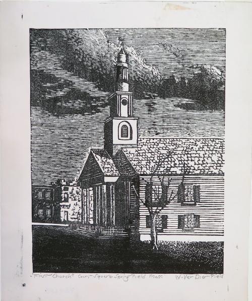 First Church, Court Square, Springfield by Willard Field