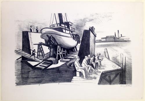 Dry Dock by Harry Gottlieb