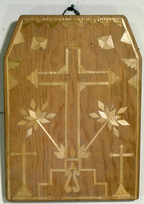 Plaque with Cross by Ernesto Jose Roybal