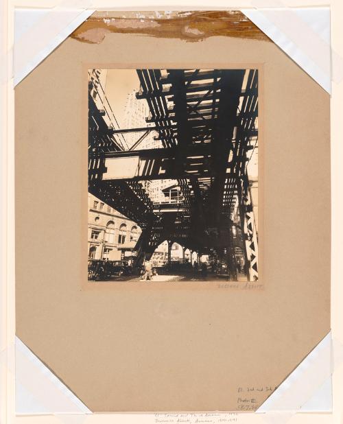 "El" Second and Third Avenue Line by Berenice Abbott