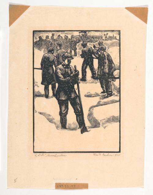 "L.W.D" Snow Shovelers by Charles Reed Gardner