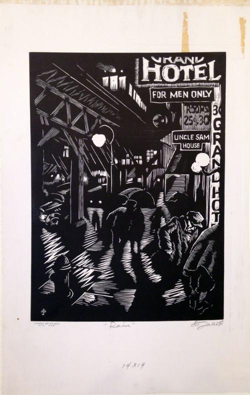 Rain (The Bowery) by Eli Jacobi