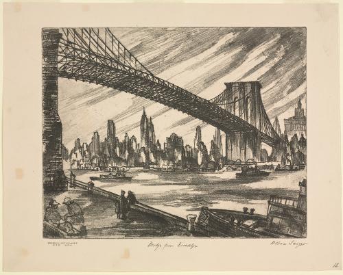 Bridge from Brooklyn by William Sanger