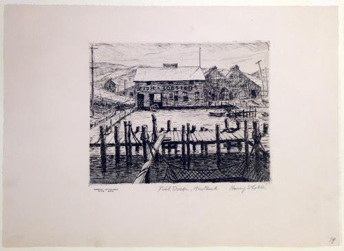 Fish Dock, Montauk by Harry Shokler