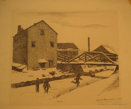 Canal by Adolphe W. Blondheim