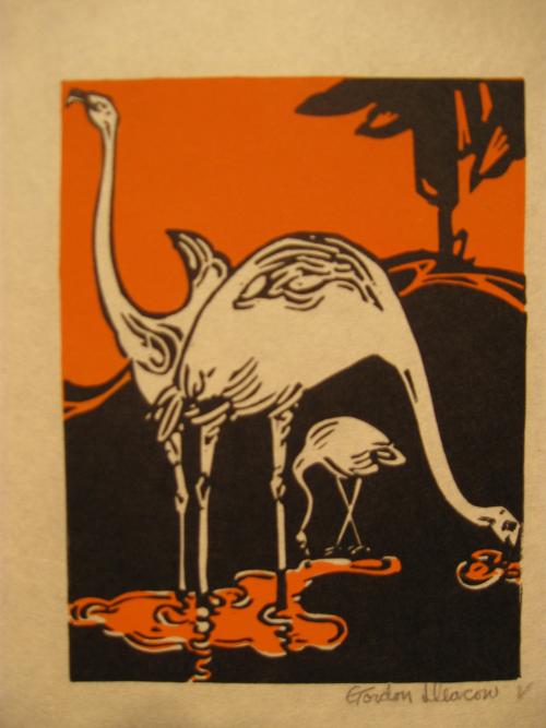 Untitled [Flamingos] by Gordon Deacon