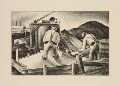 C.W.A. Workers at the Incinerator by Russell T. Limbach