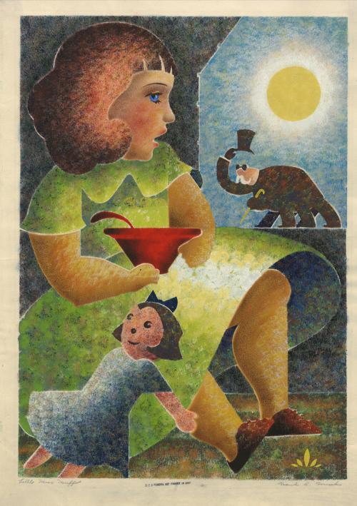 Little Miss Muffet by Frank Daniel Fousek