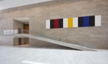 Untitled (White Black Red Yellow Blue) by Mary Corse