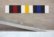 Untitled (White Black Red Yellow Blue) by Mary Corse