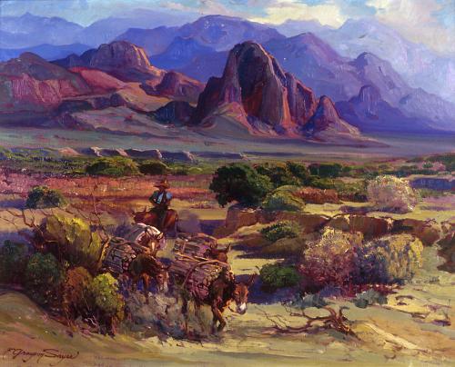 Mesquite Wood Train by Frederick Grayson Sayre