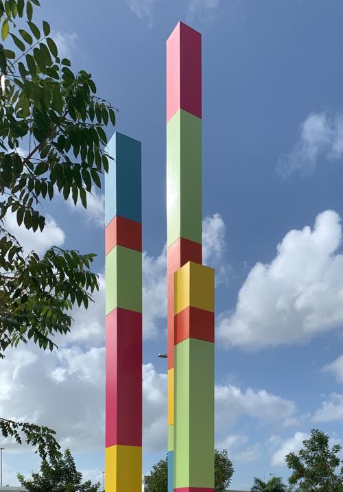 Building Blocks by Roberto Behar (b. 1953, Buenos Aires, Argentina) and Rosario Marquardt (b. 1954, Mar del Plata, Argentina)