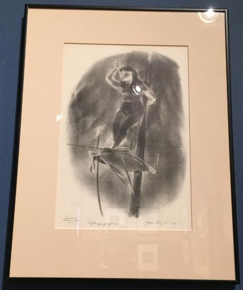 Tight Rope Performer by Yasuo Kuniyoshi