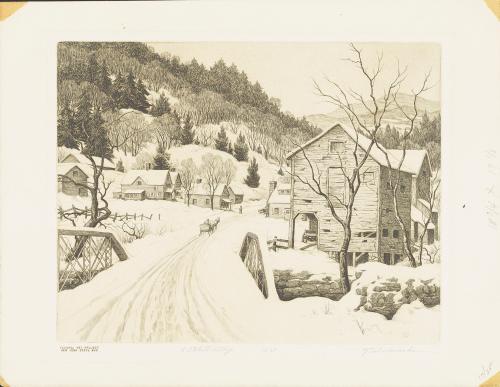 A Catskill Village by Ronau William Woiceske