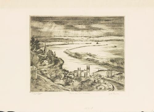 Town on the Hudson by John Williams Taylor