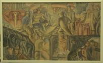 Preparatory Painting for Steel Industry Mural